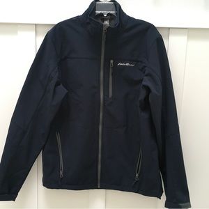 NWOT Men’s Eddie Bauer Fleece Lined Light / Mid Weight Zip Up Jacket Size LT
